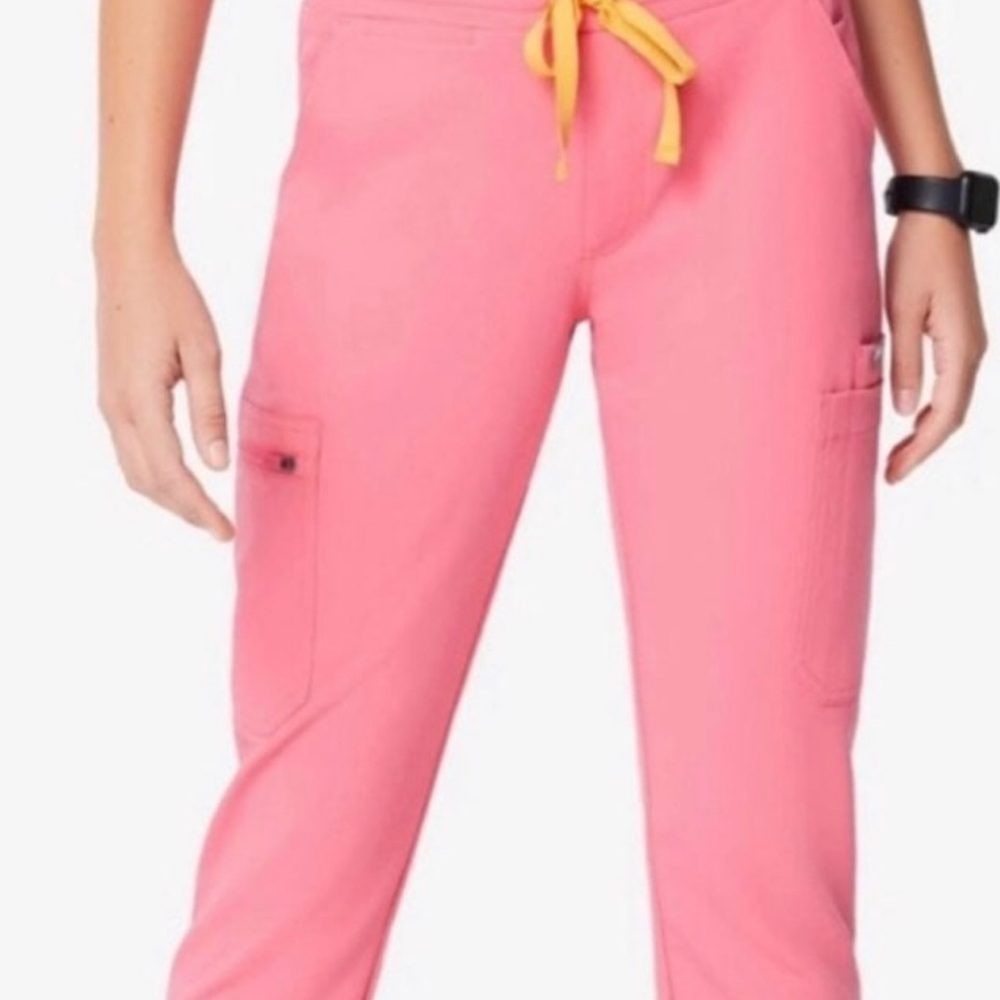 Figs Pink Yola Skinny Scrub Pants